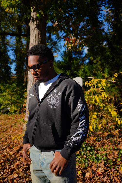 Midnight Script Zip up